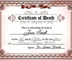 Buy Authentic Death Certificates